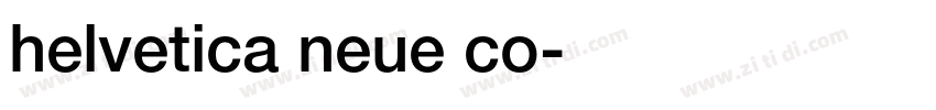 helvetica neue co字体转换